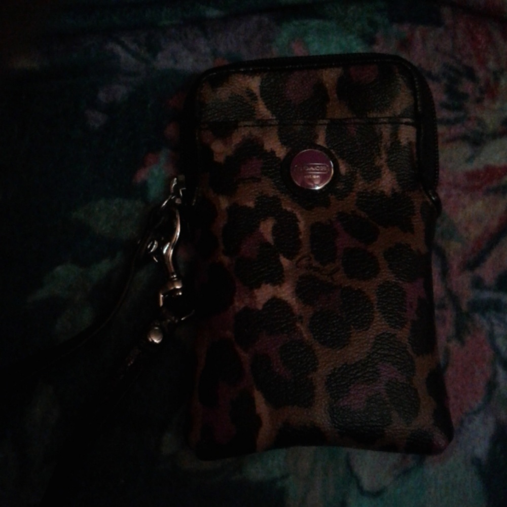 Coach phone pouch, for small phone